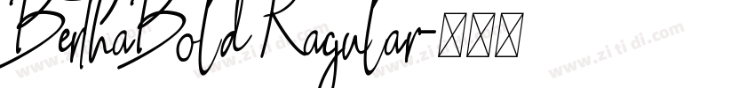 BerthaBold Ragular字体转换
